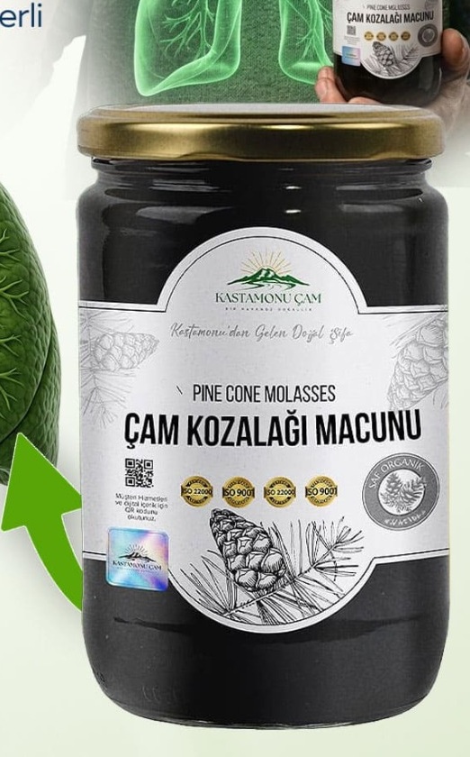 Çam Kozalağı Macunu ürün kavanozu